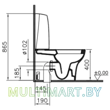 Унитаз Vitra Zentrum 9012B003-7200 картинка 2